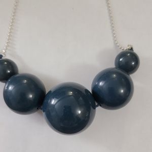 Blue Pilgrim large ball necklace, NWOT.